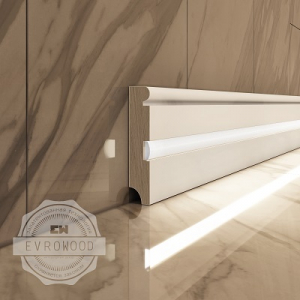 Напольный плинтус с подсветкой LED  (EVROWOOD)